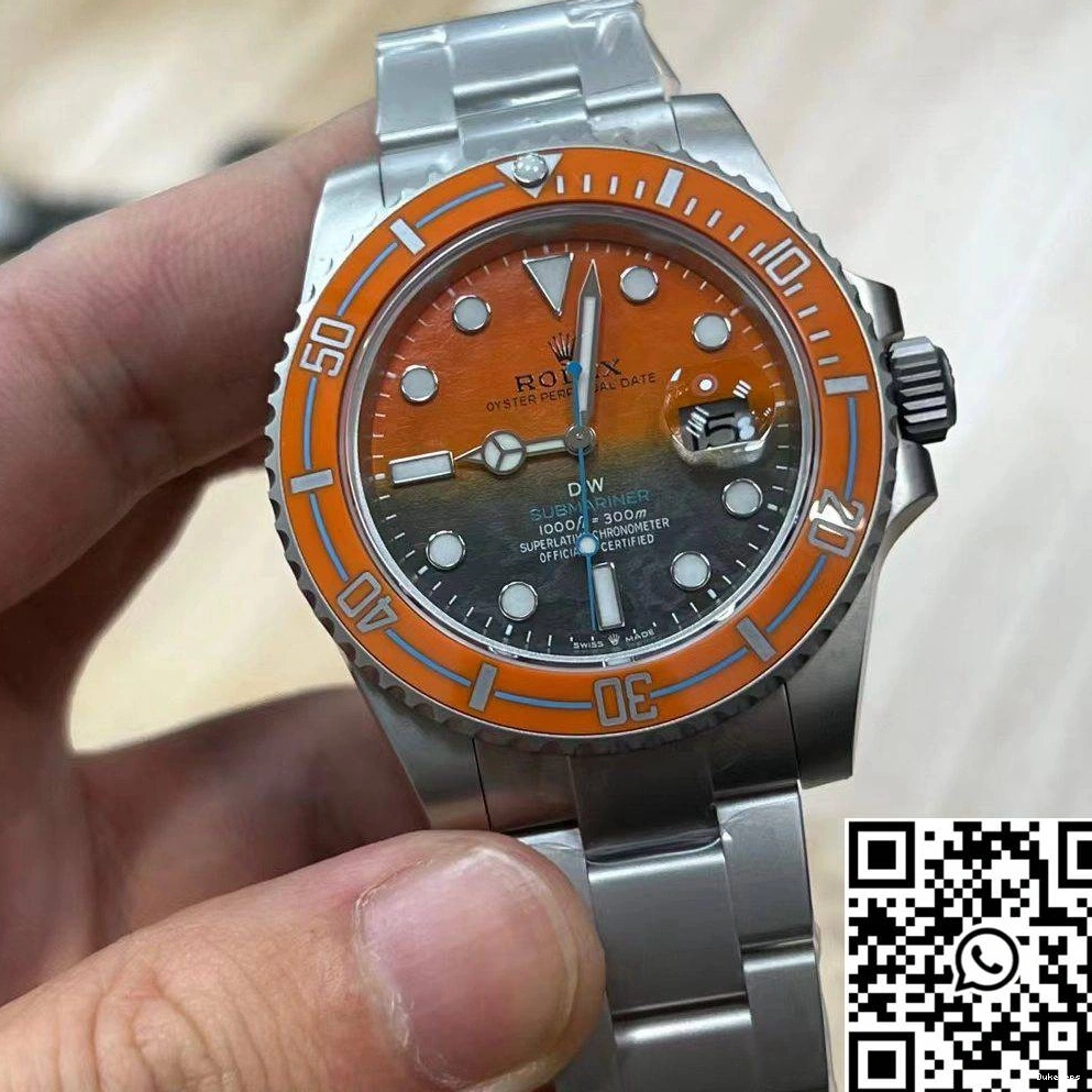 Dial And VS Orange Rolex Submariner DIW Factory Persimmon Black 0519